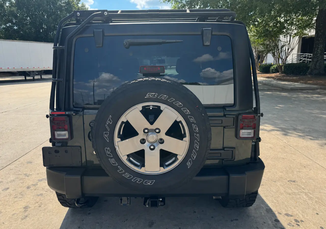 Jeep rear bumper after collision repair